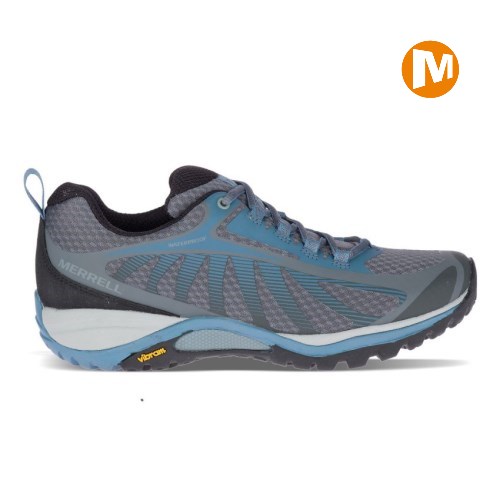 Merrell Siren Edge 3 Waterproof Wanderschuhe Damen Grau/Blau [DE-PFSGR]